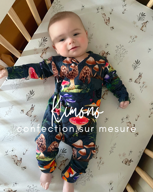 kimono pour bébé, Confection sur mesure